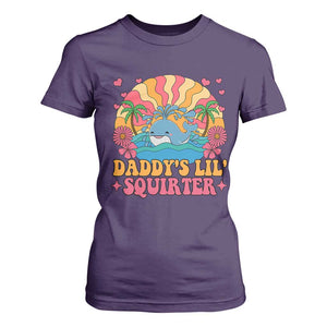 Funny Daddys Lil Squirter T Shirt For Women Inappropriate Adult Humor Squirting Whale TS11 Purple Print Your Wear