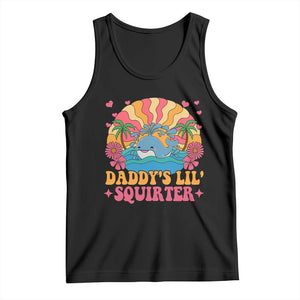 Funny Daddys Lil Squirter Tank Top Inappropriate Adult Humor Squirting Whale TS11 Black Print Your Wear