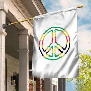 Rasta Jamaican Flag Peace Symbol Reggae Garden Flag TS11 Print Your Wear