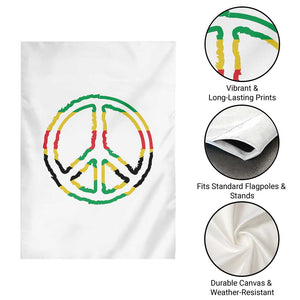 Rasta Jamaican Flag Peace Symbol Reggae Garden Flag TS11 Print Your Wear