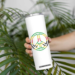 Rasta Jamaican Flag Peace Symbol Reggae Skinny Tumbler TS11 Print Your Wear