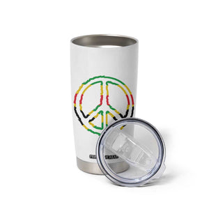 Rasta Jamaican Flag Peace Symbol Reggae Tumbler Cup TS11 Print Your Wear