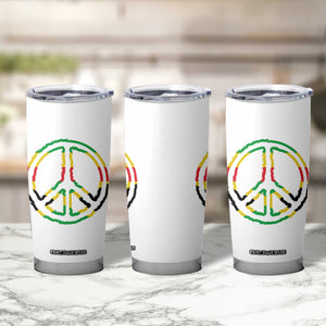 Rasta Jamaican Flag Peace Symbol Reggae Tumbler Cup TS11 Print Your Wear