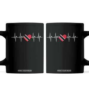 Trinidad And Tobago Heartbeat Trinidadian Flag Coffee Mug TS11 Black Print Your Wear