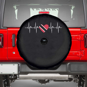 Trinidad And Tobago Heartbeat Trinidadian Flag Spare Tire Cover TS11 Black Print Your Wear