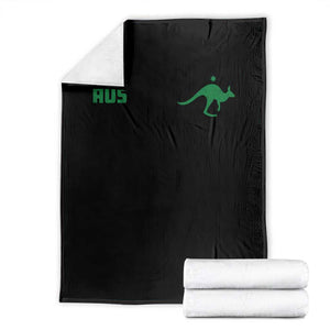 Kangaroo Australia Aus Team Aussie Athletic Jersey Style Throw Blanket