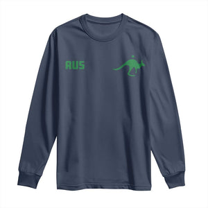 Kangaroo Australia Aus Team Aussie Athletic Jersey Style Long Sleeve Shirt