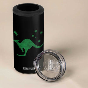Australia Kangaroo with Federation Star Aussie Roots 4 in 1 Can Cooler Tumbler TS11 Print Your Wear