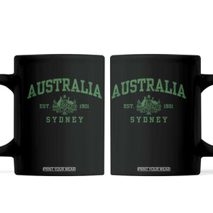 Australia Sydney Est 1901 Coffee Mug Commonwealth Vintage Crest