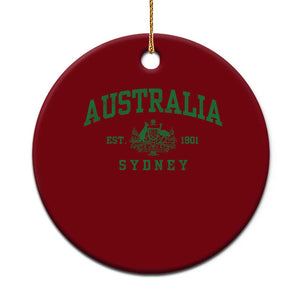 Australia Sydney Est 1901 Ceramic Ornament Commonwealth Vintage Crest