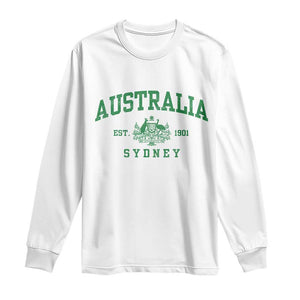 Australia Sydney Est 1901 Long Sleeve Shirt Commonwealth Vintage Crest