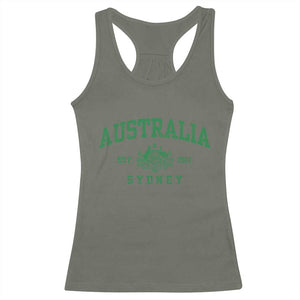 Australia Sydney Est 1901 Racerback Tank Top Commonwealth Vintage Crest