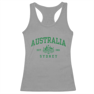 Australia Sydney Est 1901 Racerback Tank Top Commonwealth Vintage Crest