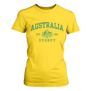 Australia Sydney Est 1901 T Shirt For Women Commonwealth Vintage Crest