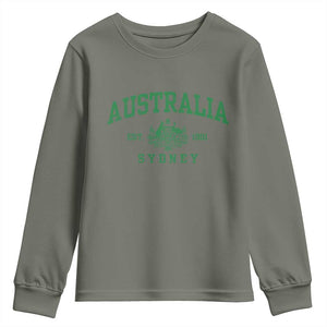 Australia Sydney Est 1901 Youth Sweatshirt Commonwealth Vintage Crest