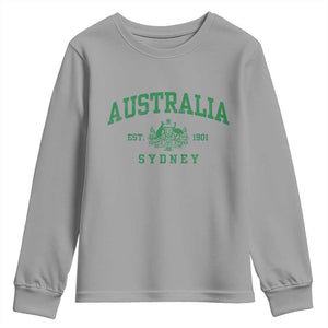 Australia Sydney Est 1901 Youth Sweatshirt Commonwealth Vintage Crest