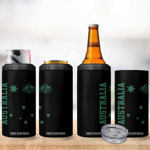 Australia Vintage Federation Star Aussie Coat of Arms 4 in 1 Can Cooler Tumbler