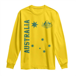 Australia Vintage Federation Star Aussie Coat of Arms Long Sleeve Shirt