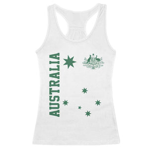 Australia Vintage Federation Star Aussie Coat of Arms Racerback Tank Top
