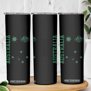 Australia Vintage Federation Star Aussie Coat of Arms Skinny Tumbler