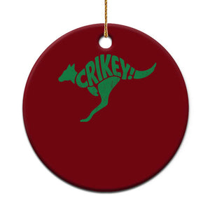 Crikey Australian Kangaroo Oz Slang Australia Ceramic Ornament TS11 1pc Red Print Your Wear