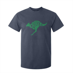 Crikey Australian Kangaroo Oz Slang Australia T Shirt For Kid TS11 Navy Print Your Wear