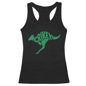 Crikey Australian Kangaroo Oz Slang Australia Racerback Tank Top TS11 Black Print Your Wear