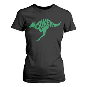 Crikey Australian Kangaroo Oz Slang Australia T Shirt For Women TS11 Black Print Your Wear