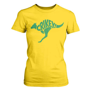 Crikey Australian Kangaroo Oz Slang Australia T Shirt For Women TS11 Daisy Print Your Wear