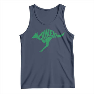 Crikey Australian Kangaroo Oz Slang Australia Tank Top TS11 Navy Print Your Wear
