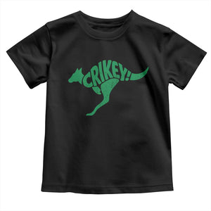Crikey Australian Kangaroo Oz Slang Australia Toddler T Shirt TS11 Black Print Your Wear