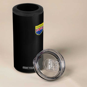 Australia Football Crest Australian Flag Pride Sporty Athletic Jersey 4 in 1 Can Cooler Tumbler TS11 Print Your Wear