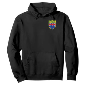 Australia Football Crest Australian Flag Pride Sporty Athletic Jersey Hoodie TS11 Black Print Your Wear