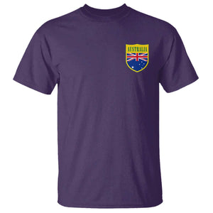 Australia Football Crest Australian Flag Pride Sporty Athletic Jersey T Shirt TS11 Purple Print Your Wear