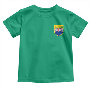 Australia Football Crest Australian Flag Pride Sporty Athletic Jersey Toddler T Shirt TS11 Irish Green Print Your Wear