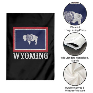 Vintage State of Wyoming Flag Bison Cheyenne Jackson Hole Garden Flag TS11 Print Your Wear