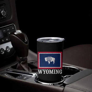 Vintage State of Wyoming Flag Bison Cheyenne Jackson Hole Tumbler Cup TS11 Print Your Wear