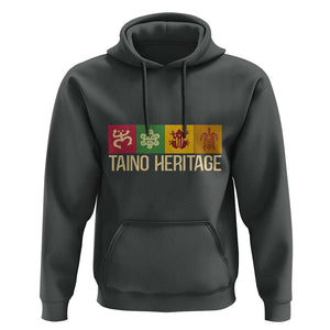 Taino Heritage Hoodie Puerto Rico Indigenous Carribbean Culture TS11 Dark Heather Print Your Wear