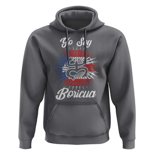 Yo Soy Boricua Hoodie Puerto Rico Flag Hispanic Heritage Month Taino TS11 Charcoal Print Your Wear