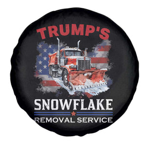 Funny Trump 2024 Spare Tire Cover Trump's Snowflake Removal Service US Flag TS11 Print Your Wear