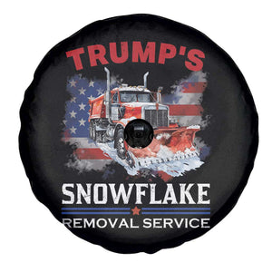 Funny Trump 2024 Spare Tire Cover Trump's Snowflake Removal Service US Flag TS11 Print Your Wear