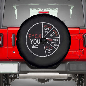Funny Fck You Pie Chart Spare Tire Cover Math Sarcastic Humor TS11 Black Print Your Wear