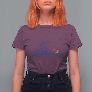 Harris Supporter T Shirt For Women Blue Wave Kamala Sunshine Water Drop TS11 Maroon Print Your Wear