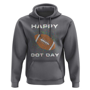 Happy Dot Day Hoodie American Football Colorful Polka Dot TS11 Charcoal Print Your Wear