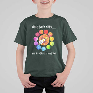 International Dot Day T Shirt For Kid Make Your Mark See Where It Takes Colorful Dot Rocket TS11 Dark Forest Green Print Your Wear