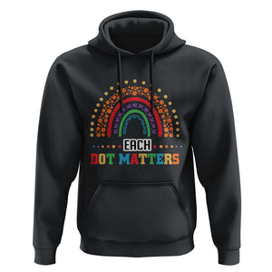 Funny Dot Day Hoodie Each Dot Matters Rainbow Of Polka Dot TS11 Black Print Your Wear