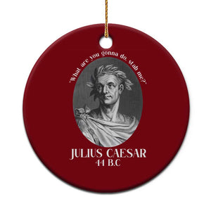 Funny Julius Caesar Ceramic Ornament What Are You Gonna Do Stab Me Roman History TS11 1pc Red Print Your Wear