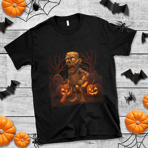 Funny Halloween Zombie Tung Tung Sahur T Shirt Italian Brainrot Meme TS11 Black Print Your Wear
