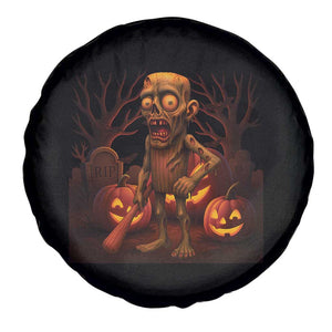Funny Halloween Zombie Tung Tung Sahur Spare Tire Cover Italian Brainrot Meme TS11 Print Your Wear