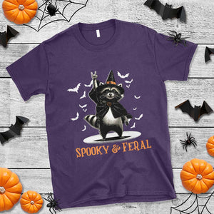 Funny Spooky And Feral Raccon Halloween T Shirt Racoon Lover TS11 Purple Print Your Wear
